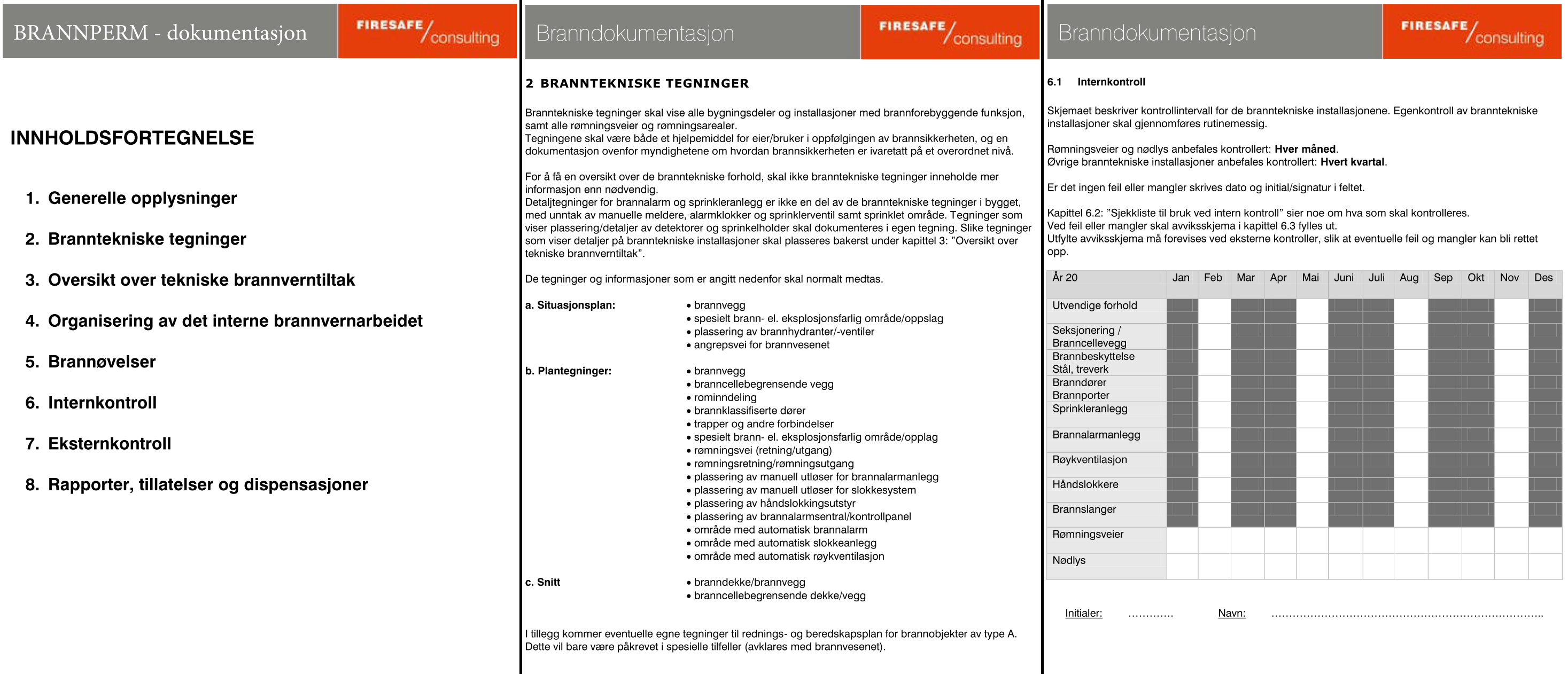 Eksempel Branndokumentasjon